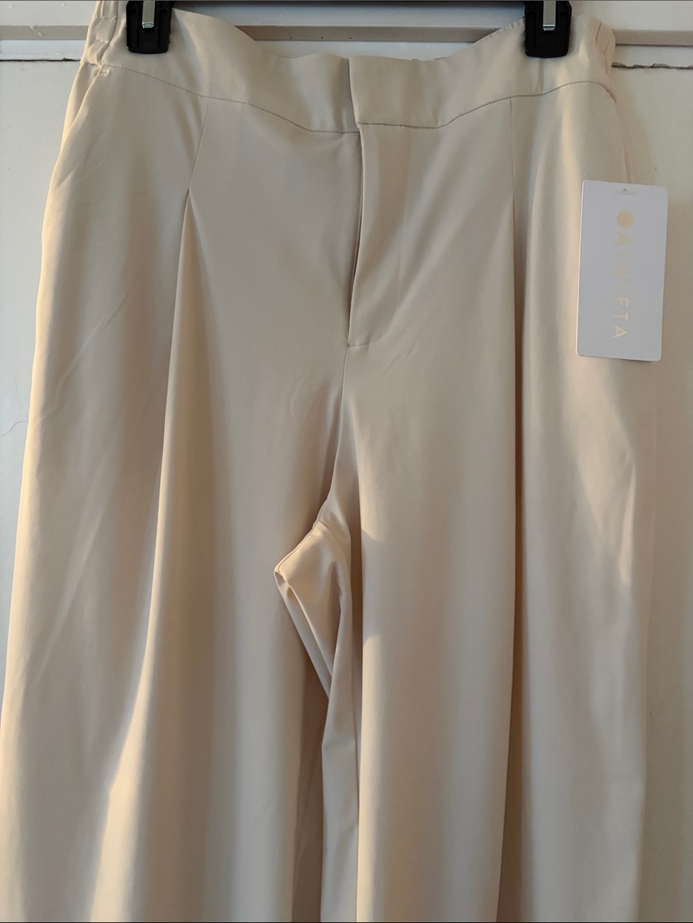 Athleta Women’s Wide-Leg Pants in Light Beige